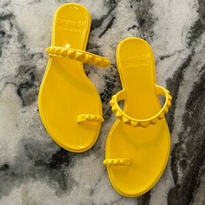 Brand new never worn Carmen Del Sol Jelly Sandal- Size 8